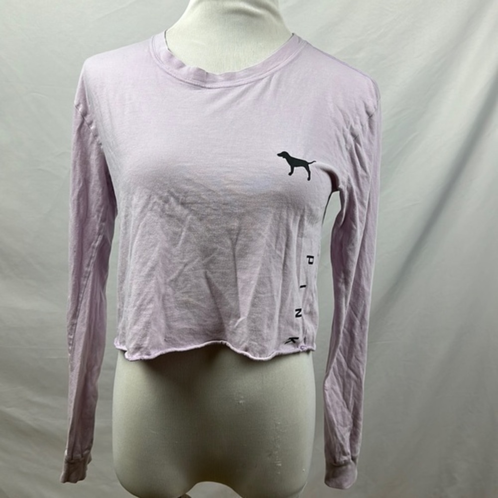 PINK Victoria's Secret Long Sleeve Crop Top